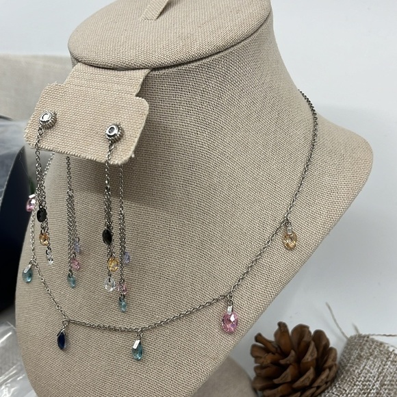 💎 925 Silver Multi-Gemstone Necklace (Necklace Only) - Picture 4 of 15